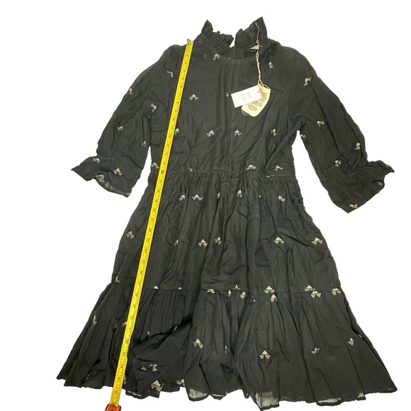 Last Chance NWT MIRTH Handmade Editions NAPA Mini Dress in Black Jamdani m - Picture 9 of 16